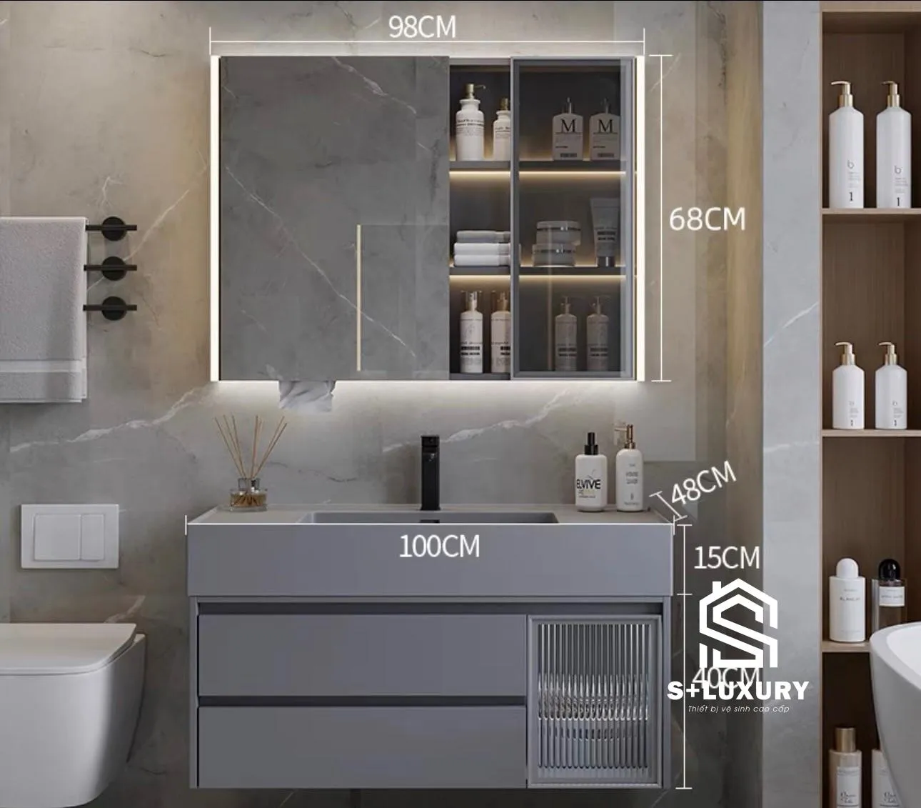 Bản vẽ thông số kích thước chi tiết bộ tủ chậu lavabo tràn viền DH-01 bản 100cm (1000x480x480mm) Bản vẽ thông số kích thước chi tiết bộ tủ chậu lavabo tràn viền DH-01 bản 100cm (1000x480x480mm)