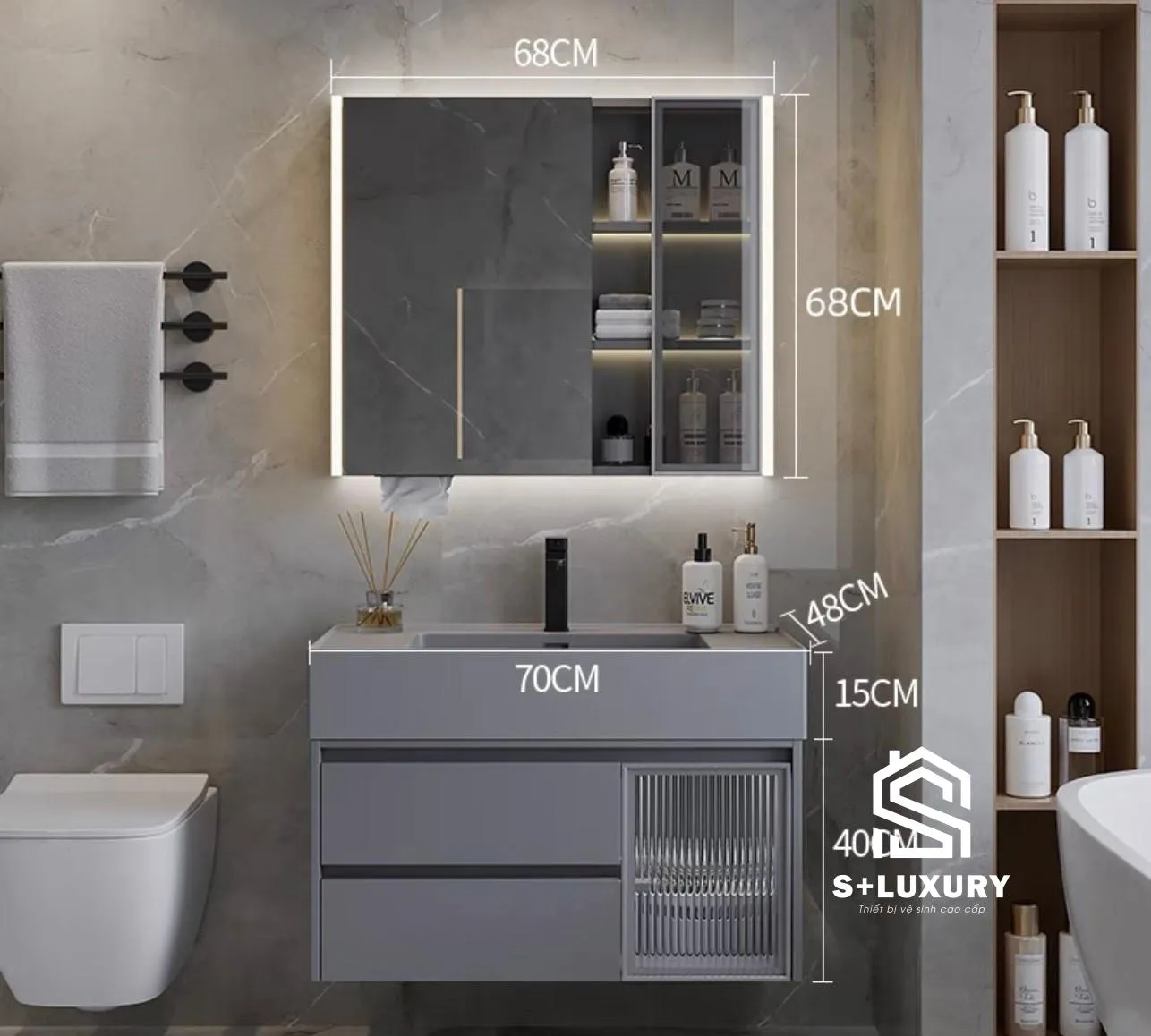Bản vẽ thông số kích thước chi tiết bộ tủ chậu lavabo tràn viền DH-01 bản 70cm (700x480x480mm) Bản vẽ thông số kích thước chi tiết bộ tủ chậu lavabo tràn viền DH-01 bản 70cm (700x480x480mm)