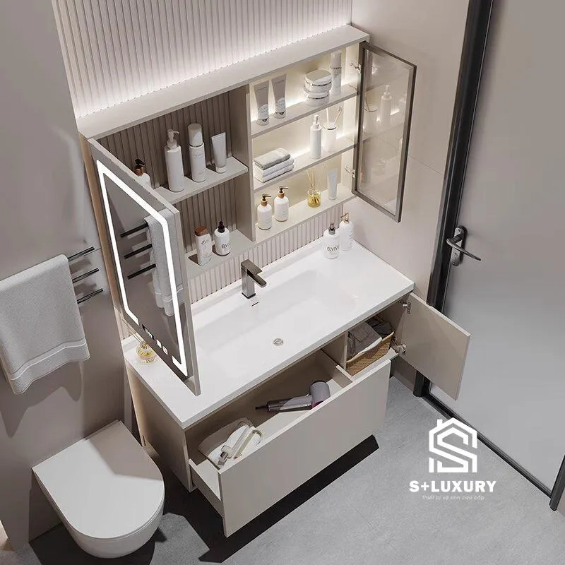 Bản vẽ thông số kích thước chi tiết và cấu trúc đa năng bộ tủ chậu lavabo phòng tắm DH-19 Bản vẽ thông số kích thước chi tiết và cấu trúc đa năng bộ tủ chậu lavabo phòng tắm DH-19