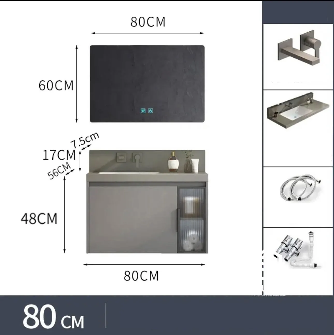Mặt chậu sứ liền khối nung 1280 độ C phủ men Nano tuyết DH-06 Mặt chậu sứ liền khối nung 1280 độ C phủ men Nano tuyết DH-06