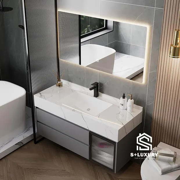 Mặt bàn đá nung kết vân đá tự nhiên chống ố vàng DH-05 Mặt bàn đá nung kết vân đá tự nhiên chống ố vàng DH-05