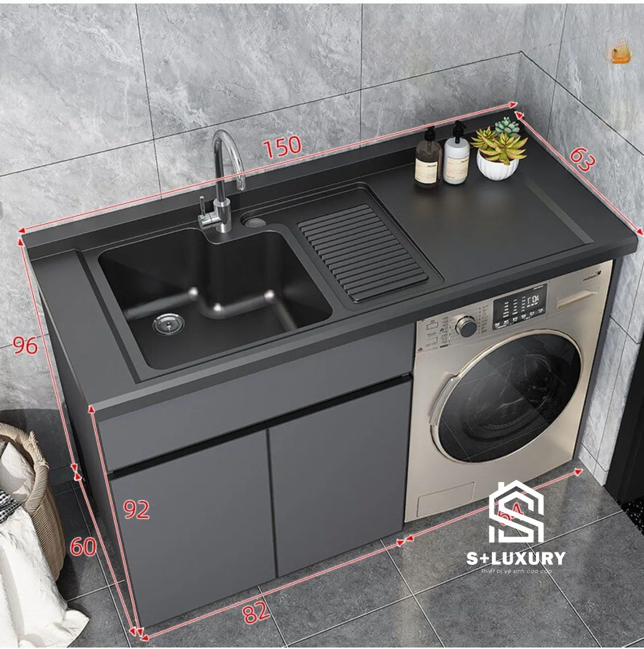 Phụ kiện vòi rửa xoay 360 độ và bộ xiphong xả nước ngăn mùi cao cấp của tủ nhôm đúc DH-23 Phụ kiện vòi rửa xoay 360 độ và bộ xiphong xả nước ngăn mùi cao cấp của tủ nhôm đúc DH-23