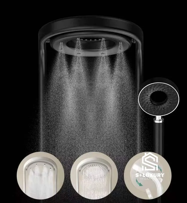Bát sen trần hai chế độ phun của sen tắm cây TS-08