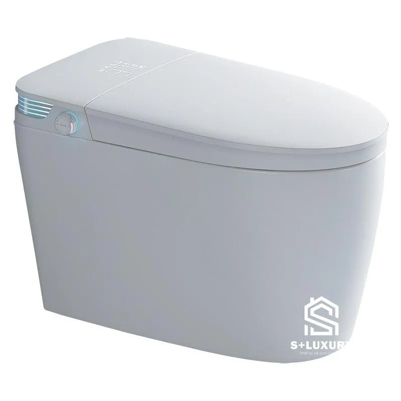 Bồn Cầu Thông Minh Không Két Nước Tankless S+ Luxury BC-03 Bồn cầu thông minh không két nước tự động xả xoáy Siphon kép S+ Luxury BC-03