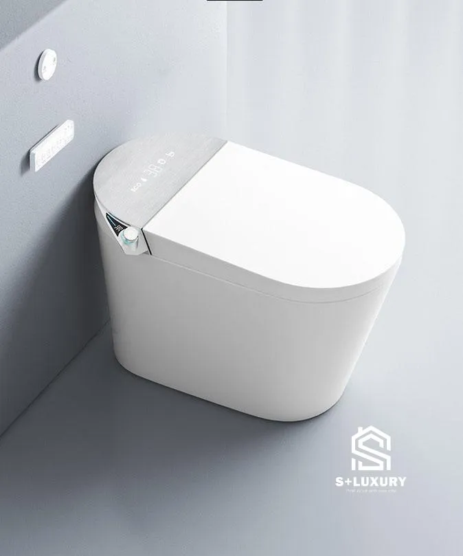 Bồn Cầu Thông Minh Cảm Ứng Vẫy Chân Mở Nắp S+ Luxury BC-10 chính hãng S+ Luxury Bồn Cầu Thông Minh Cảm Ứng Vẫy Chân Mở Nắp S+ Luxury BC-10 chính hãng S+ Luxury