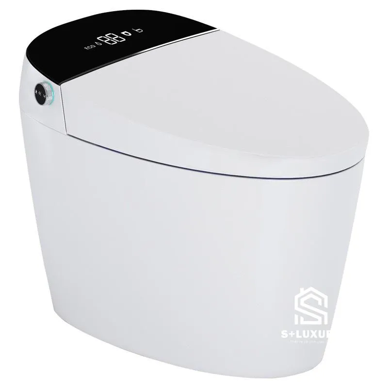 Bồn Cầu Thông Minh Tự Động Mở Nắp Sấy Khô S+ Luxury TX-42 Bồn cầu thông minh cảm ứng tự động mở nắp sấy khí ấm sưởi bệ ngồi S+ Luxury TX-42
