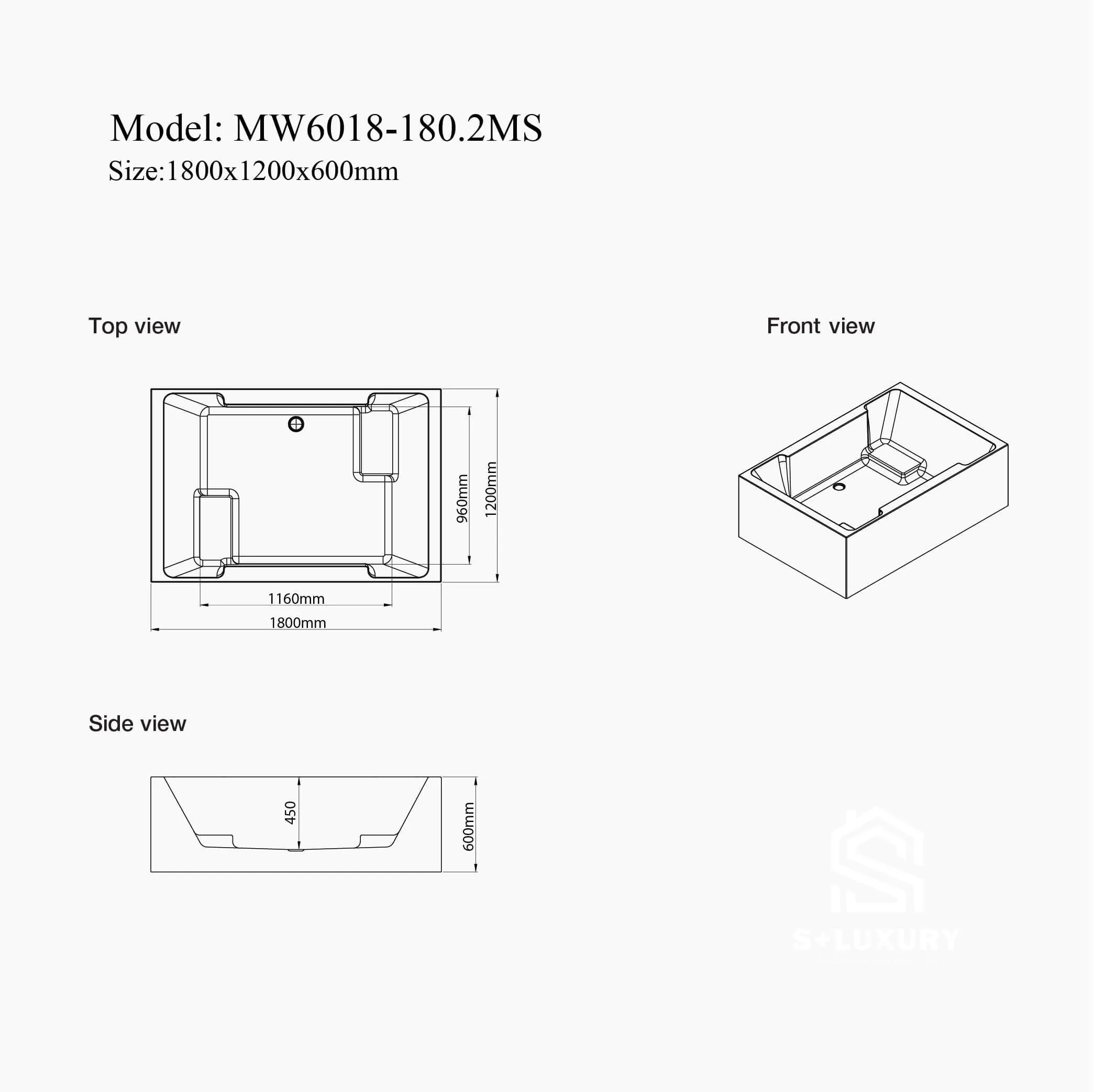 Chi tiết bề mặt và kết cấu bồn tắm MW6018-170.2MS Chi tiết bề mặt và kết cấu bồn tắm MW6018-170.2MS