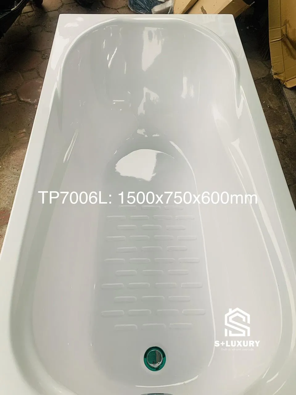 Bồn Tắm Ngâm Yếm Trái Ngọc Trai 1520x720mm S+ Luxury TP7006L chính hãng S+ Luxury Bồn Tắm Ngâm Yếm Trái Ngọc Trai 1520x720mm S+ Luxury TP7006L chính hãng S+ Luxury