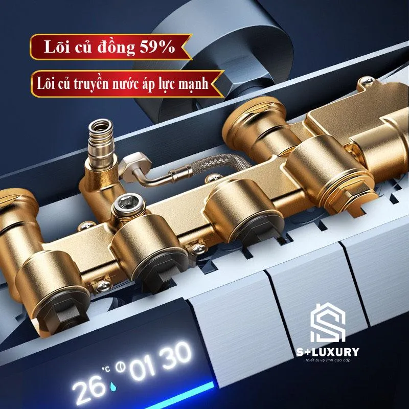 Chi tiết củ sen đồng đúc nguyên khối model S-165