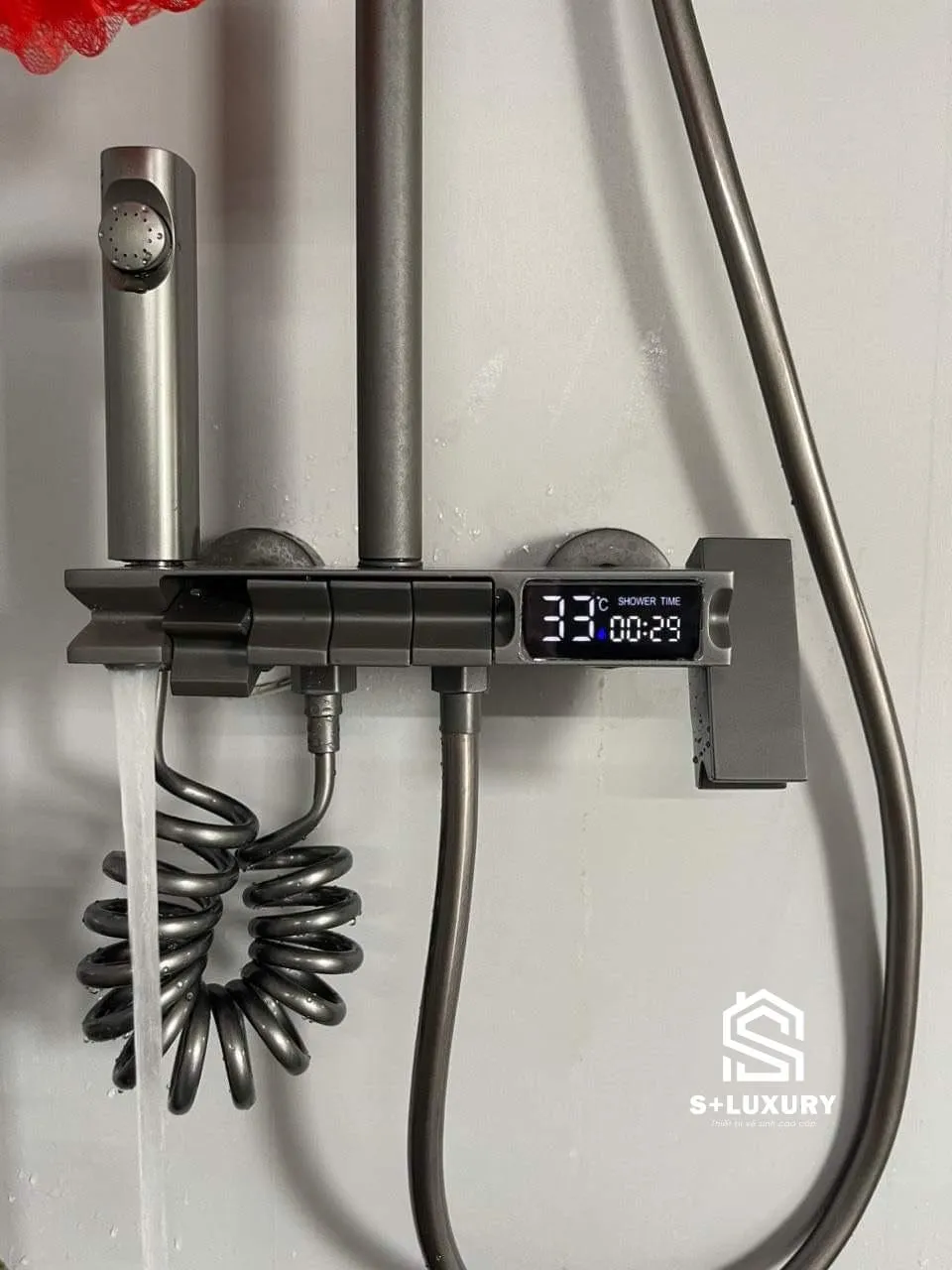Sen Cây Tắm Đứng Nóng Lạnh Phím Đàn Màn LED Xám S+ Luxury SC-12 chính hãng S+ Luxury