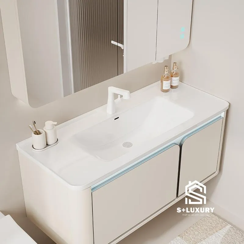 Mặt chậu sứ liền khối nung 1280 độ C phủ men Nano tuyết DH-32 Mặt chậu sứ liền khối nung 1280 độ C phủ men Nano tuyết DH-32