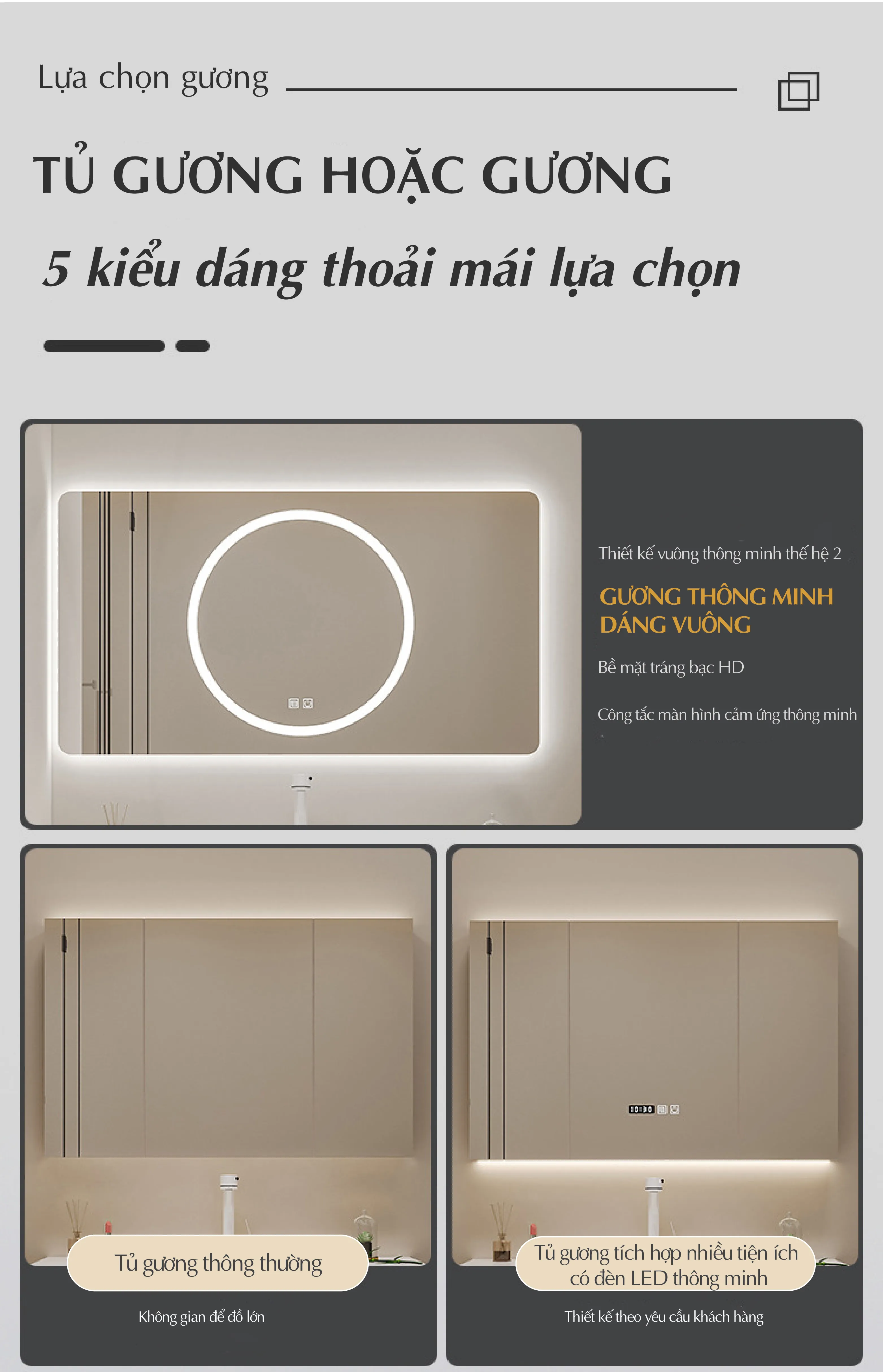 Mẫu tủ gương chậu rửa lavabo đẹp sang trọng bán chạy 2026 Mẫu tủ gương chậu rửa lavabo đẹp sang trọng bán chạy 2026