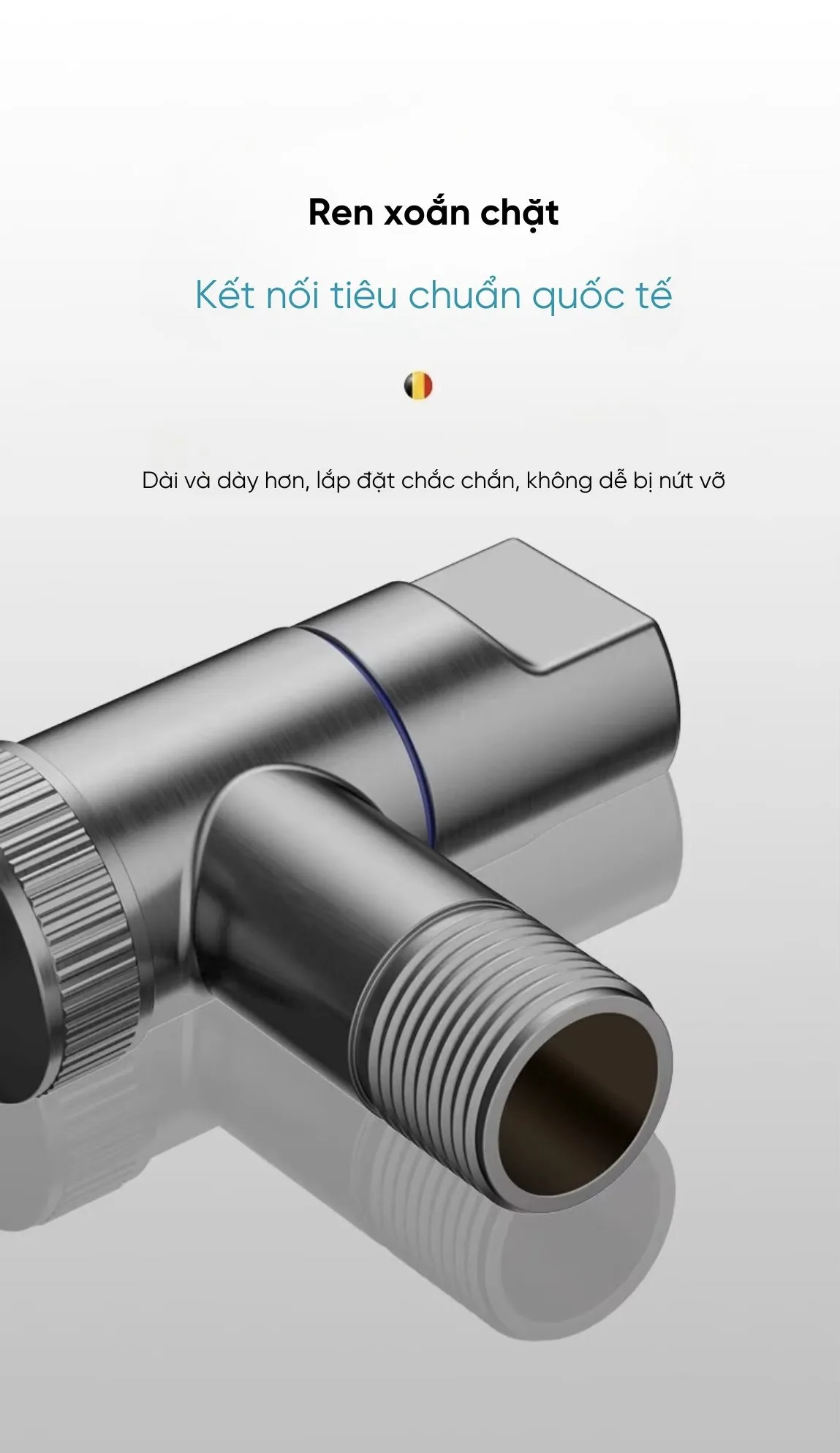 Bản vẽ kỹ thuật chi tiết kích thước ren G1/2 Ø21mm tiêu chuẩn của vòi nước máy giặt tự ngắt thông minh VM-01 Bản vẽ kỹ thuật chi tiết kích thước ren G1/2 Ø21mm tiêu chuẩn của vòi nước máy giặt tự ngắt thông minh VM-01