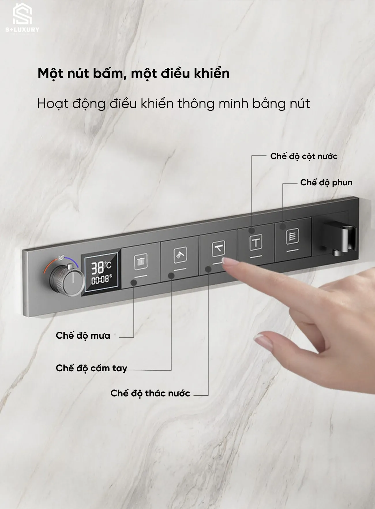 Sơ Đồ Kỹ Thuật Đi Đường Ống Cấp Nước Sen Tắm Âm Trần ST-04 Sơ đồ hướng dẫn đi đường ống cấp nước nóng lạnh âm tường cho bộ sen tắm âm trần 4 chức năng ST-04