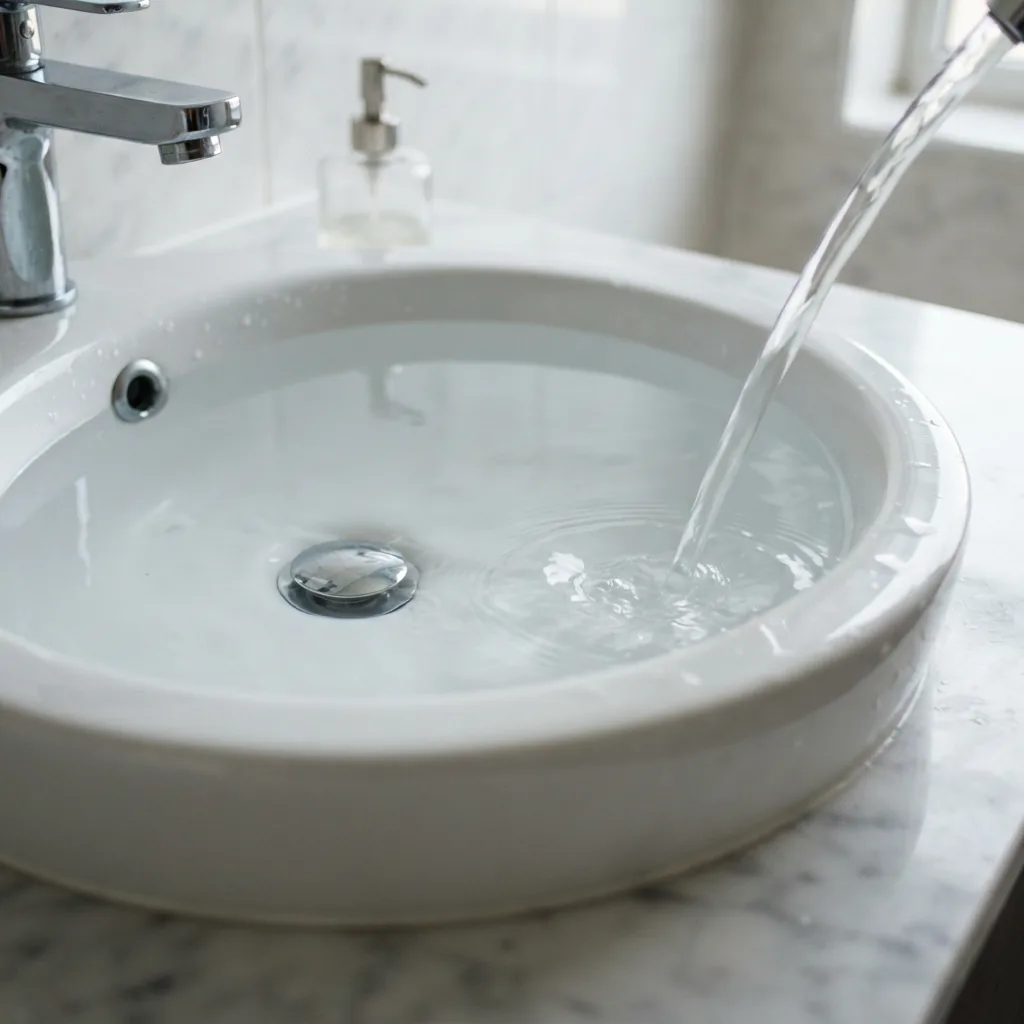 Thử nghiệm ngập nước xả tràn chậu rửa lavabo