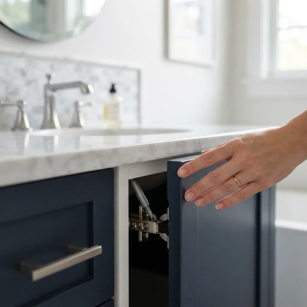 Thử nghiệm độ êm ái giảm chấn cánh tủ và ngăn kéo tủ lavabo