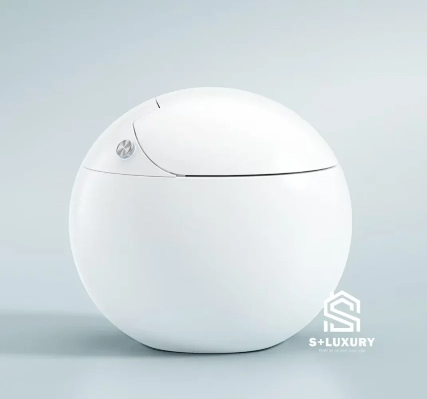 Bộ sưu tập bồn cầu thông minh hình quả trứng đa sắc màu sang trọng cao cấp men sứ nano kháng khuẩn