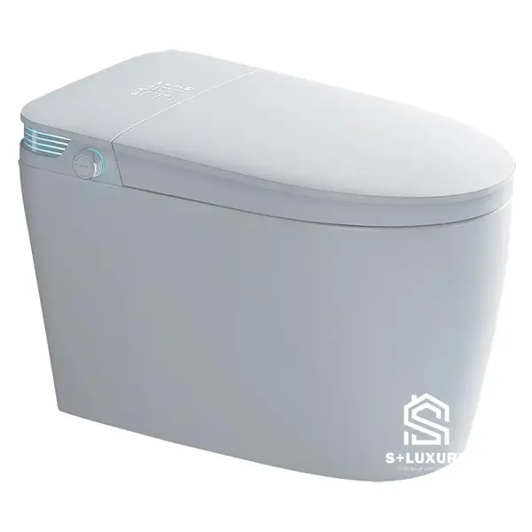 Bồn cầu thông minh không két nước tự động xả xoáy Siphon kép S+ Luxury BC-03