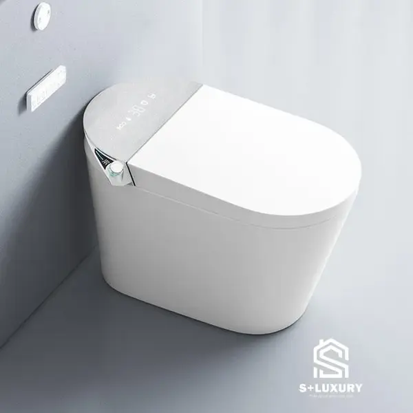 Bồn cầu thông minh cảm ứng vẫy chân mở nắp và xả nước S+ Luxury BC-10