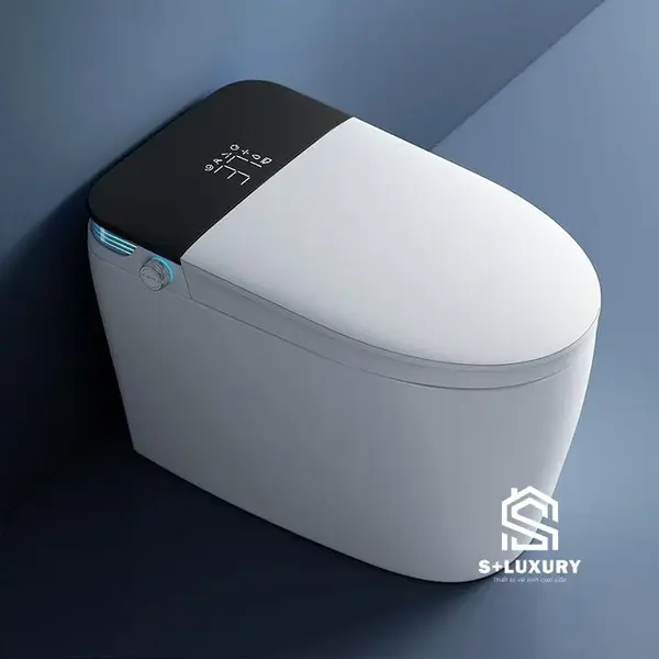 Bồn cầu thông minh cao cấp tự động mở nắp sấy khô và xả xoáy S+ Luxury T1