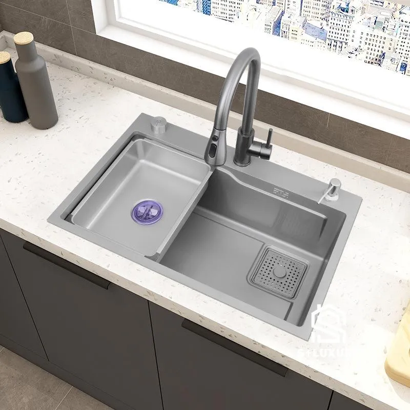 Chậu bếp 1 hộc CH01 chống xước, chống ố, giữ vẻ đẹp bền lâu