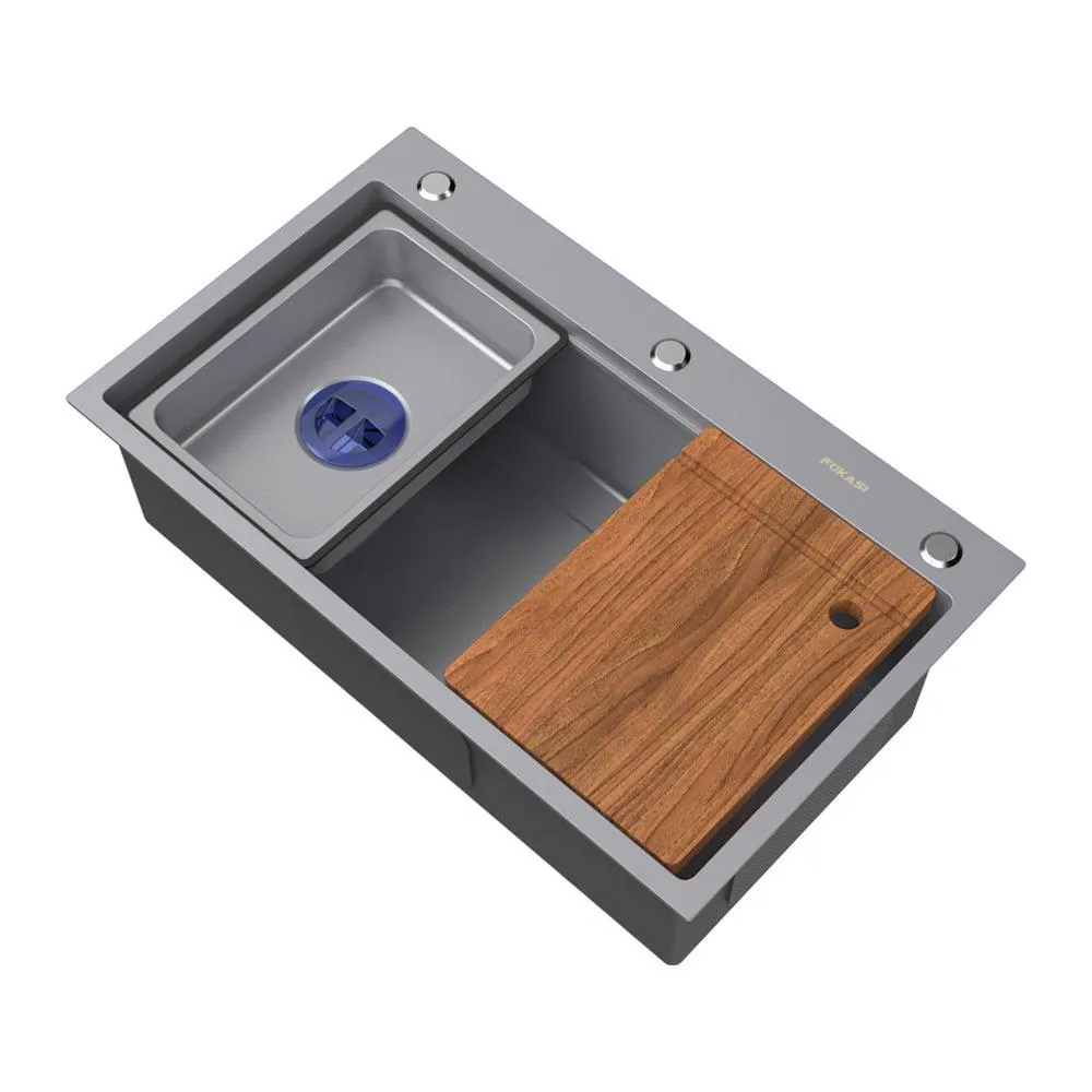 Showroom Tủ Chậu Lavabo - Nơi trải nghiệm trực tiếp chậu bếp 1 hộc chống bám dính cao cấp CH01