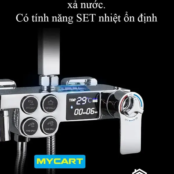 Sen tắm lạnh 4 phím bấm T-S4002 nhìn chính diện toàn thân