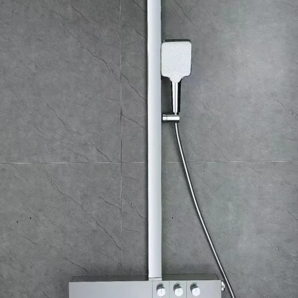 Vòi sen mặt kính cường lực DH-53 nhìn chính diện toàn thân