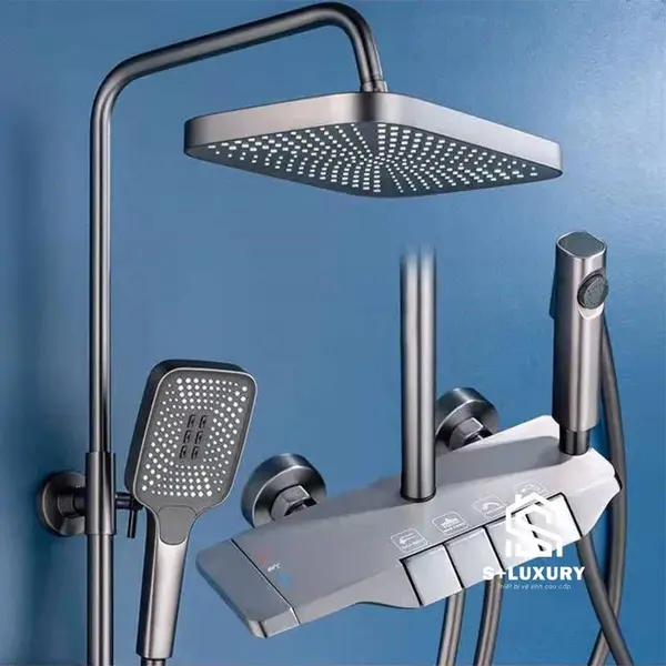Bát sen tắm đứng phím đàn cảm ứng SC70K nhìn chính diện toàn thân