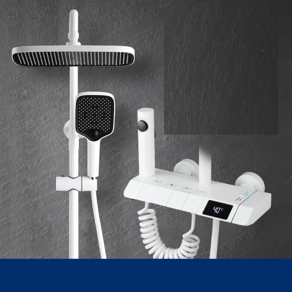 Vòi sen âm phím đàn cảm ứng SC-02 nhìn chính diện toàn thân