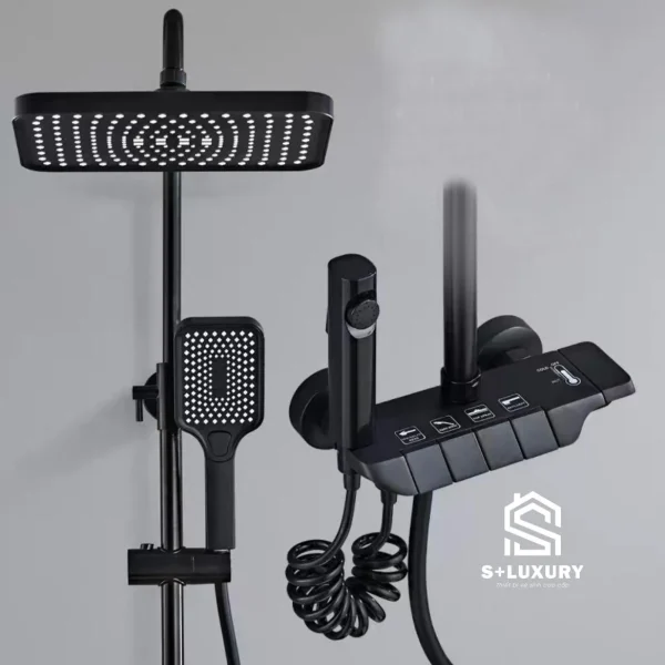 Vòi hoa sen phím đàn cảm ứng SC-3370 nhìn chính diện toàn thân