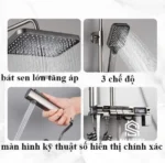 Bộ sen cây tắm đứng nóng lạnh cao cấp S+ Luxury TS-4012 hình chi tiết 2
