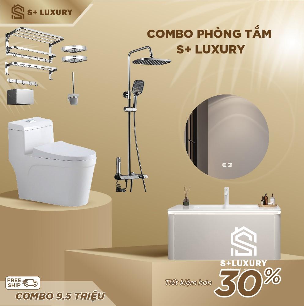 Combo phụ kiện nhà tắm s+ luxury giá 9.5 triệu