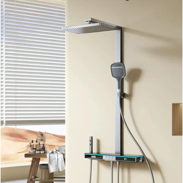 Vòi sen nóng lạnh điều khiển thông minh S702 nhìn chính diện toàn thân