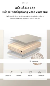 Cốt gỗ Plywood đa lớp phủ màng chống ẩm kháng nước cho tủ gương phòng tắm