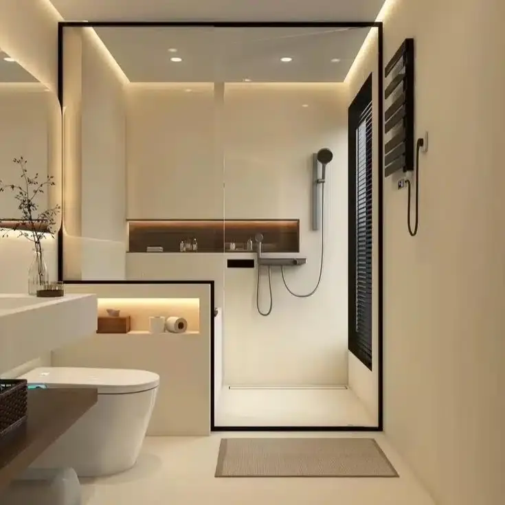 Bộ tủ chậu lavabo cao cấp và thiết bị phòng tắm hiện đại S+ Luxury